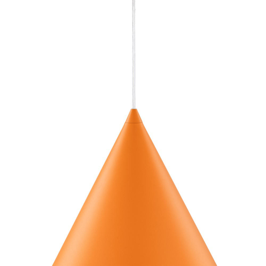 Lampada a sospensione cono 32cm arancione